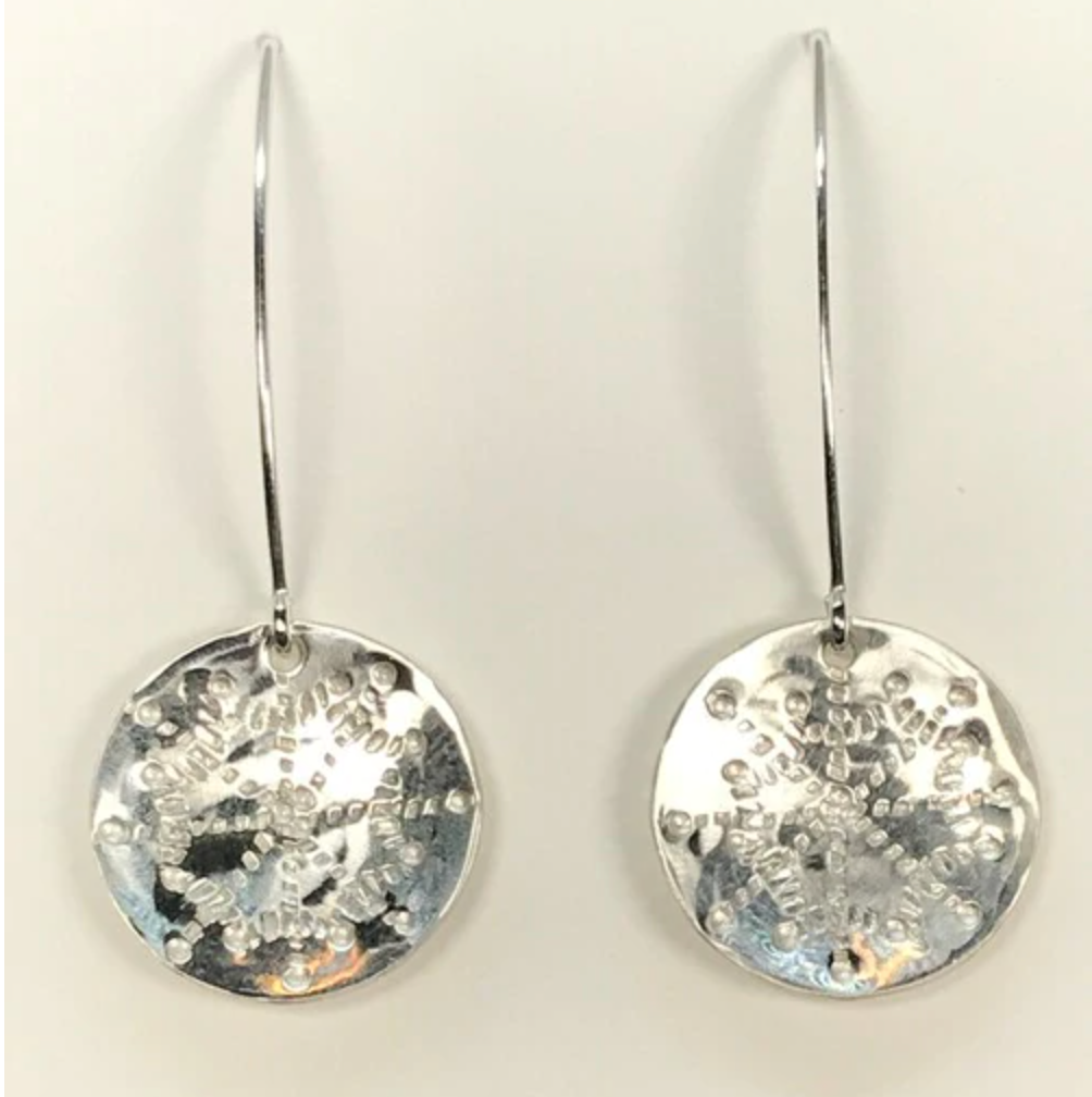Large dangle sales snowflake earrings